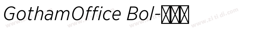 GothamOffice Bol字体转换